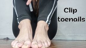 ASMR Foot Fetish: Slowly cutting my toenails