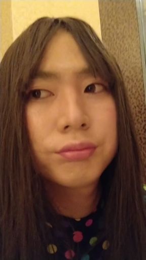 Japanese crossdresses masturbate wearing colorful morphsuit   Clip 2