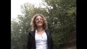 Amateur Italian MILF lesbians play with each other's big tits