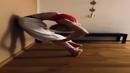 Body powering up by backbend