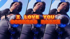 I Love You Goddess Rosie- Ebony Femdom Goddess Rosie Reed Homewrecker Faggot Talk Make Me Bi Strap On JOI- 1080p HD