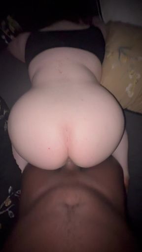 Thick White Wife Makes BBC Explode with Cum