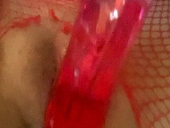 Close up pussy orgasm for toying hottie