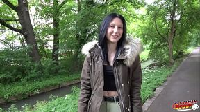 GERMAN SCOUT - Petite German Teen Charly Doux Pickup and talk to first Time Casting Fuck