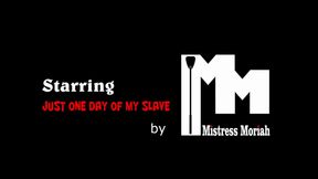 Just one day of my slave