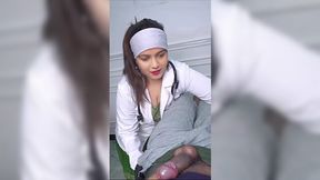 Indian Brunette Doctor Leaves The Exam And Rides A Thick Uncut Cock