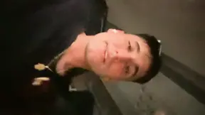 Plane bathroom bang: Tattooed babe sucks and gets destroyed