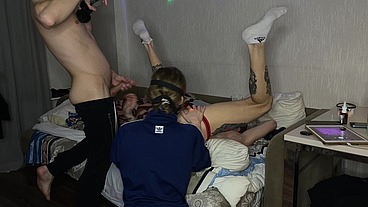 Girlfriend fucked her gay friend in the ass and then they fucked her Falcon Al Alice Bast Oliver Strelly - 119