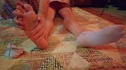 1 hour - Feet massage and relax music.