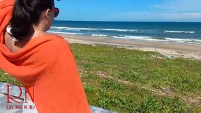 Nude beach. Watching at a public beach 318
