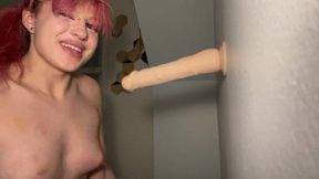 20 Year Old Tgirl Sloppy Deepthroat Blowjob