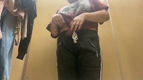 Crop top sweater try on and jeans