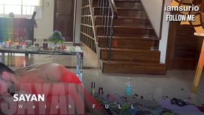 Sayan Ass Wrecked Gushing Cum Domination Sloppy Facial
