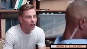 SayUncleNetwork.com - Black officer punishes twink with a raw ass fucking hard