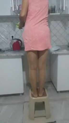 Turbanli musluman kadin etek alti seksi bacak