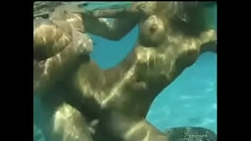Katja Kean Gives an Underwater Blowjob Then Feeds the Fish Some Cum