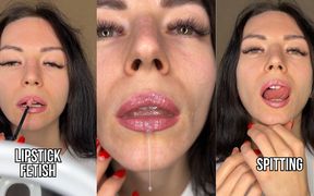 Lipstick Fetish, Spit & Control for Weak Slaves