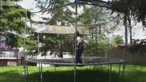 Donna: Trampoline in Diaper and Overalls