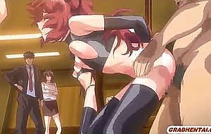 Bondage hentai with muzzle group gangbanged