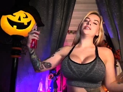 Amateur blond girl with big boobs getting fucked