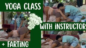 Yoga instructor smelling farts