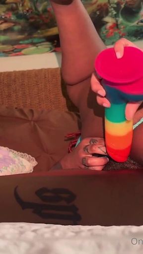Solo Big Booty Pussy Dildo Masturbation