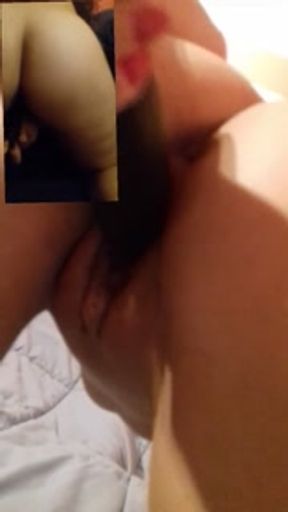 Striptease with masturbation for the slut looking for cock