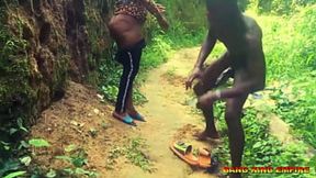 Lagos hit MILF rides big BBC in rough outdoor POV