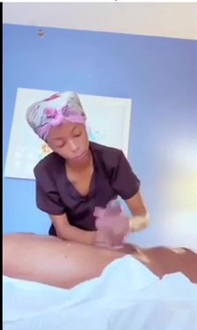 Ebony goddess gets a deepthroat blowjob