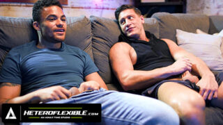 Creampie, masturbation, fingering, deepthroat, handjob, bareback, deep throat, licking, flexible &#8211; huge dick college Beaux Banks and Dalton Riley fucking in the ass