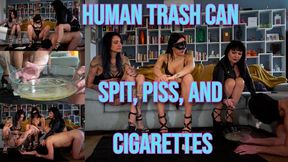 LILLI BAYLE - HUMAN TRASH CAN - SPIT, PISS, AND CIGARETTES