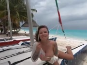 Gorgeous Olesya Malibu on the ocean