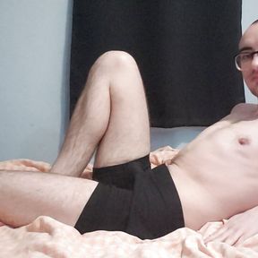 FtM Posing and Teasing in Underwear