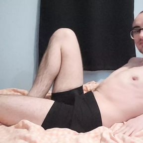 FtM Posing and Teasing in Underwear