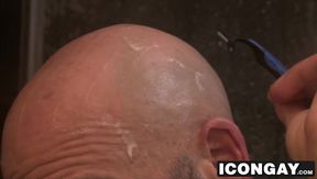 Hot jock slurping and sucking his bestfriends dick