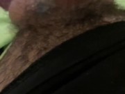 Masturbation dans mon caleçon fluo grosse ejac