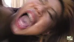 Asian cutie strips and gets a DP threesome