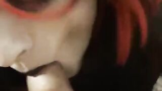 Trap in motel meeting deep-throating two beefsticks