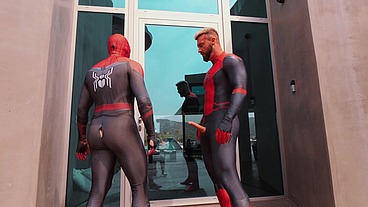 TWO SPIDERMAN VS. TATTOOED BABE MANDI CAT