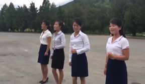 North Korean girls we will climb mt paektu moranbong