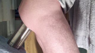 Hard Anal Workout with a Big Dildo - Gay Amateur Video