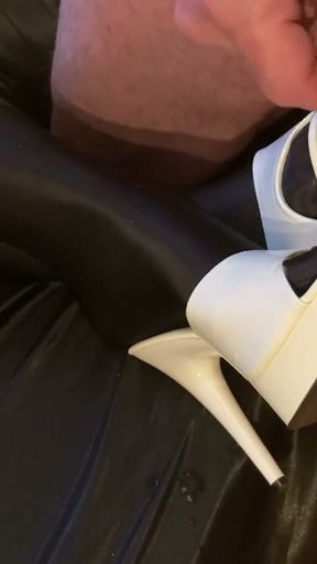 White Mules Black Spandex Legs per User Request   Clip 1