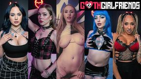 Gothic Beauties Display Their Incredible Doggystyle Talents - Jewelz Blu, Nika Venom And Angel Youngs