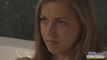 Young blonde teen gives deepthroat and pussy fucking to old grandpa