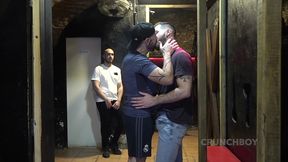 amazing fetish sex bareback in backroom club with hot boys