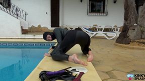 Neoprene Spanking Paddle & Pussy Flogging