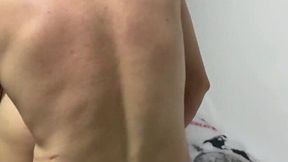 My Stepmom's Slutty Friend Catches Me Jerking Off and Wants a Fuck for Her Silence