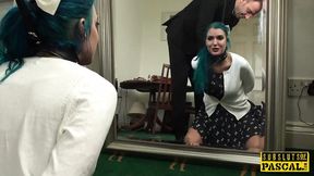 Whiny white wench takes black cock&#x1F32D; up her brown behind