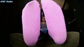 Bratty Marie pink sock strip - MOV