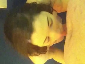 Another So Pretty Brunette Wife Make A Hell Of A Blowjob Sunday Night,Enjoy